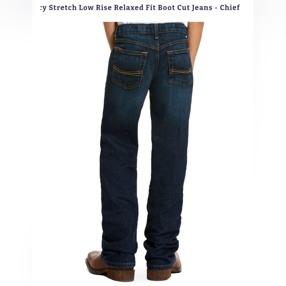 Ariat Boys Size 16 Dark Blue Jeans